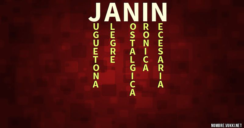 Acróstico janin