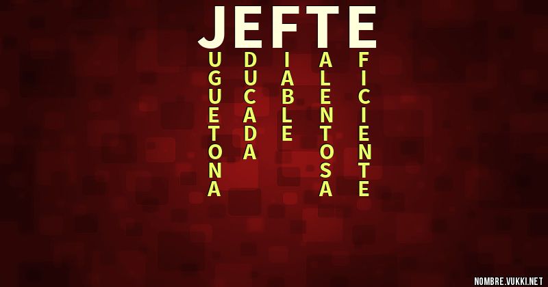 Acróstico jefte