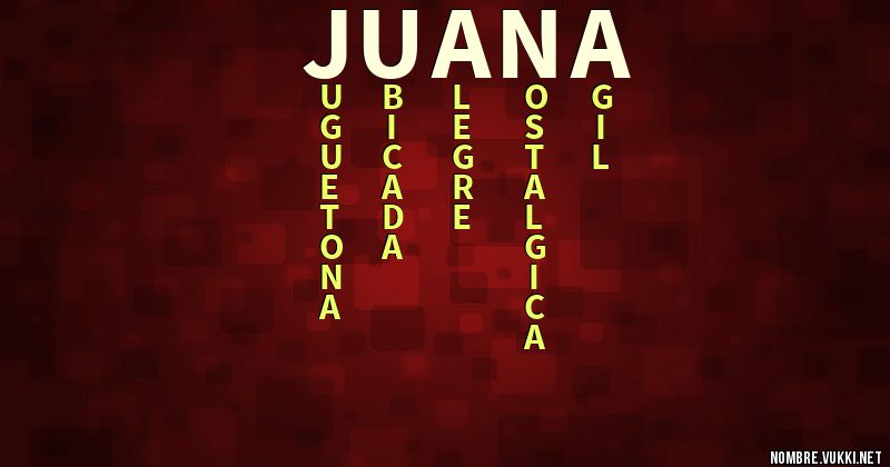 Acróstico juan a