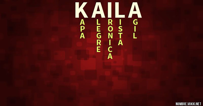 Acróstico kaila