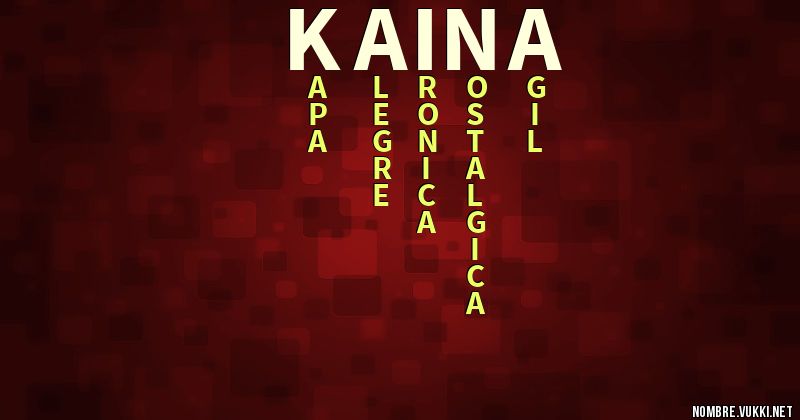 Acróstico kaina