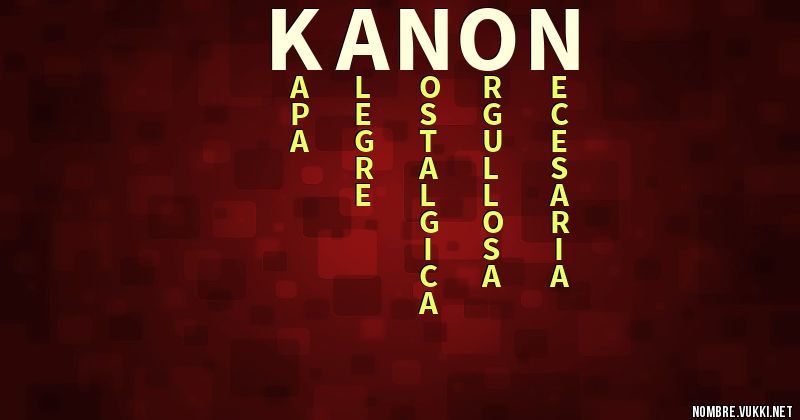 Acróstico kanon