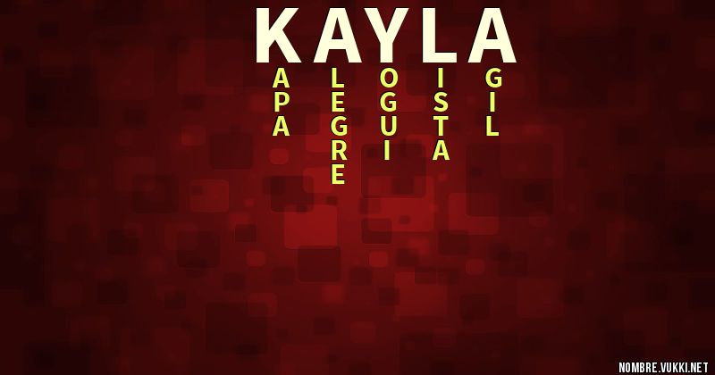 Acróstico kayla