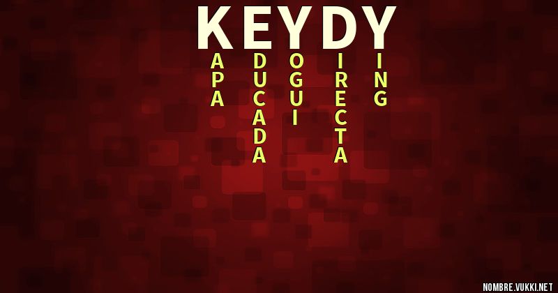 Acróstico keydy