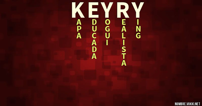 Acróstico keyry