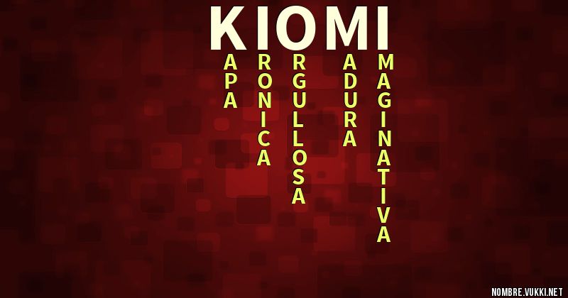 Acróstico kiomi