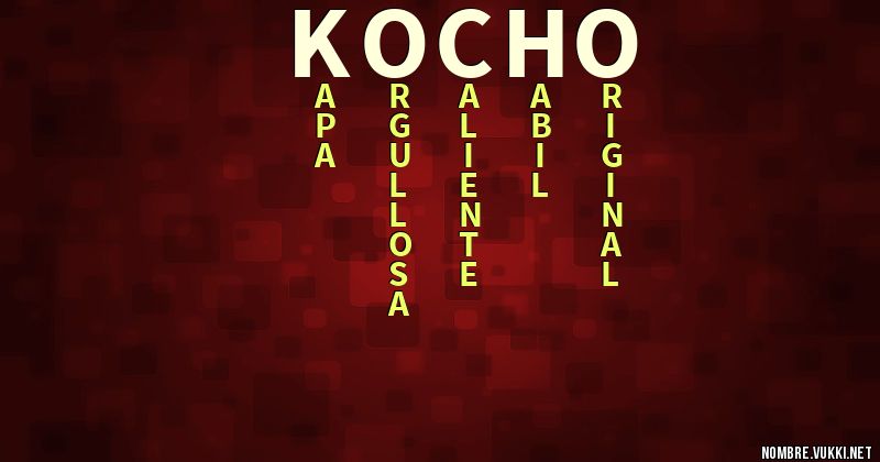 Acróstico kocho
