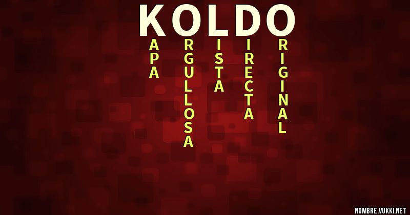 Acróstico koldo