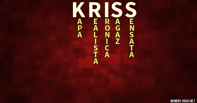 Acróstico kriss