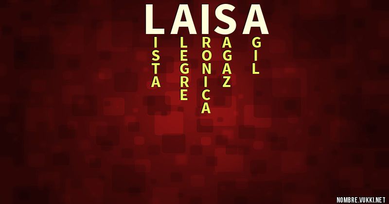 Acróstico laisa