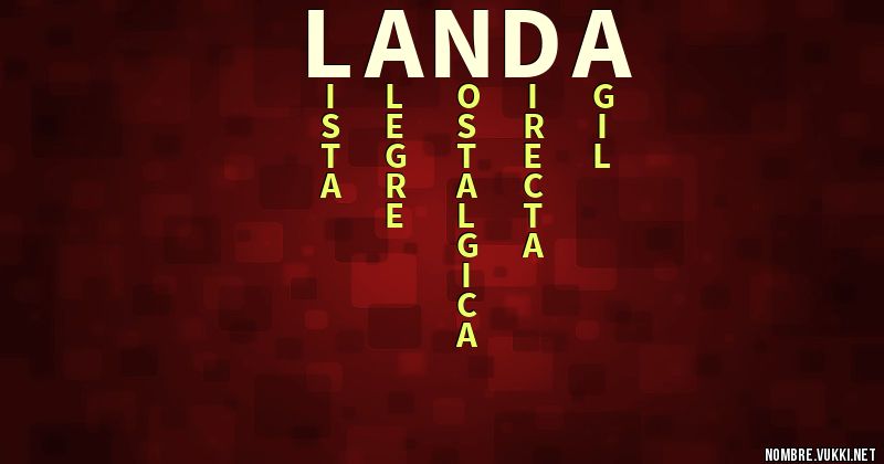 Acróstico landa