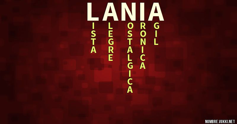 Acróstico lania