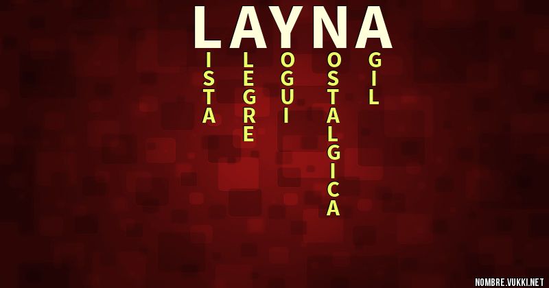 Acróstico layna