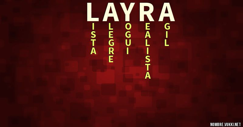 Acróstico layra