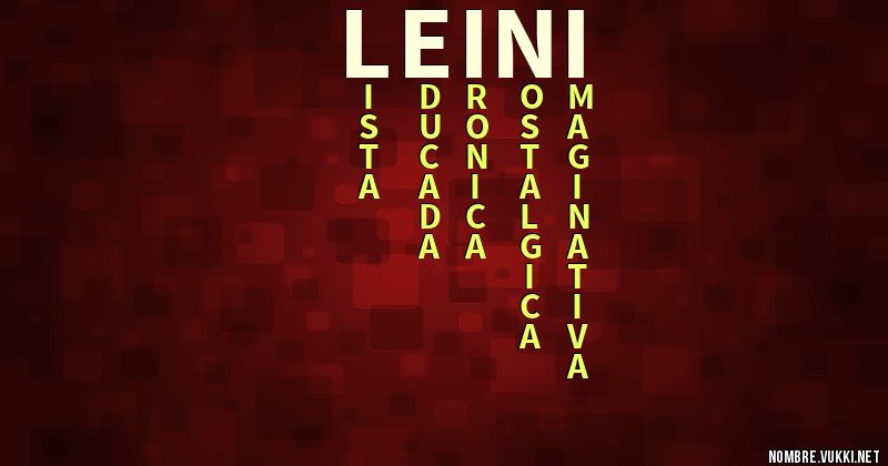 Acróstico leini