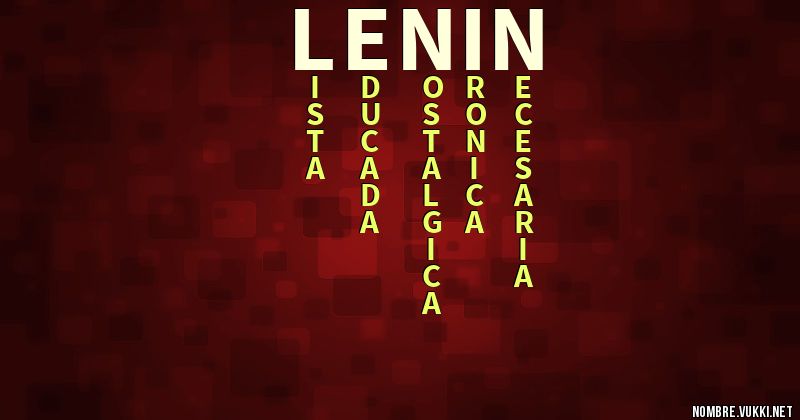 Acróstico lenin