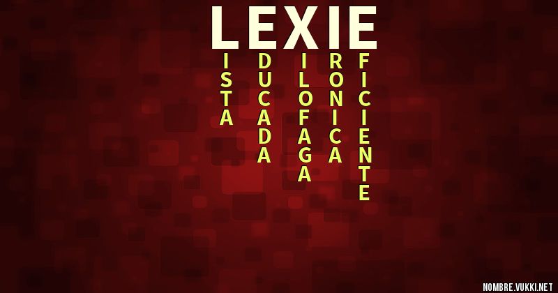 Acróstico lexie