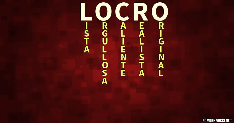 Acróstico locro