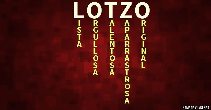 Acróstico lotzo