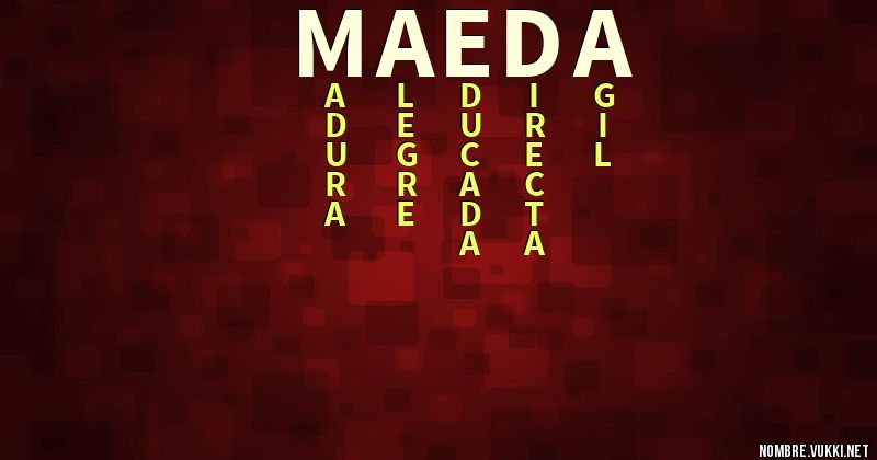Acróstico maeda