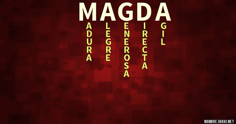 Acróstico magda