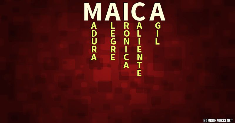 Acróstico maica