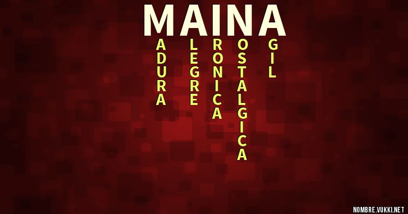 Acróstico maina