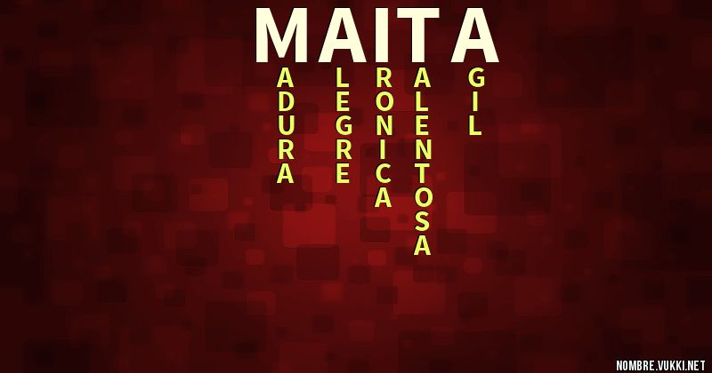 Acróstico maita