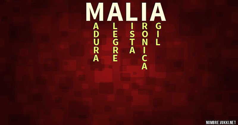 Acróstico malia