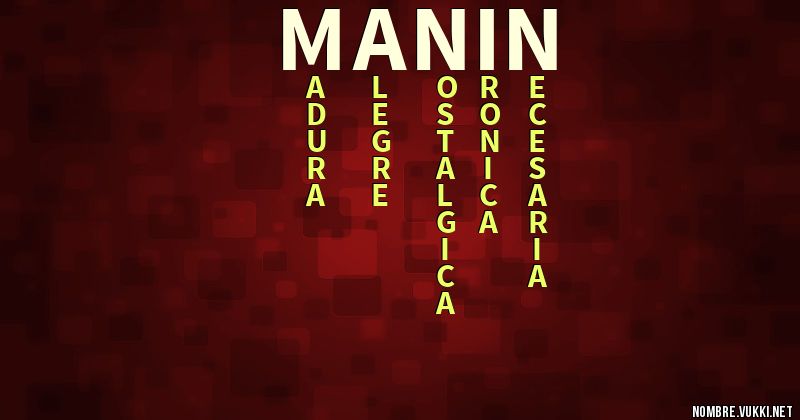 Acróstico manin