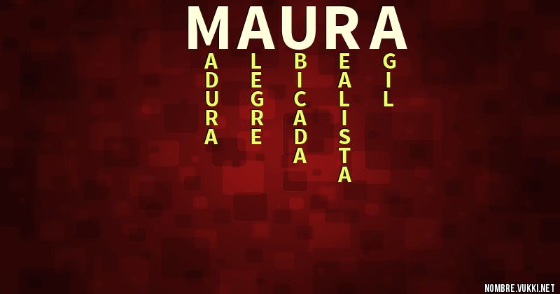 Acróstico maura