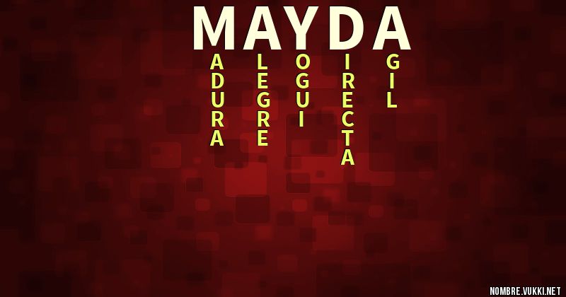 Acróstico mayda