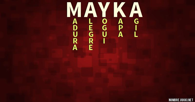 Acróstico mayka