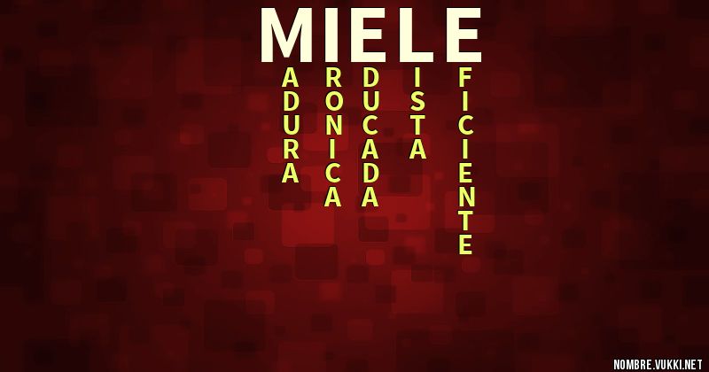 Acróstico miele