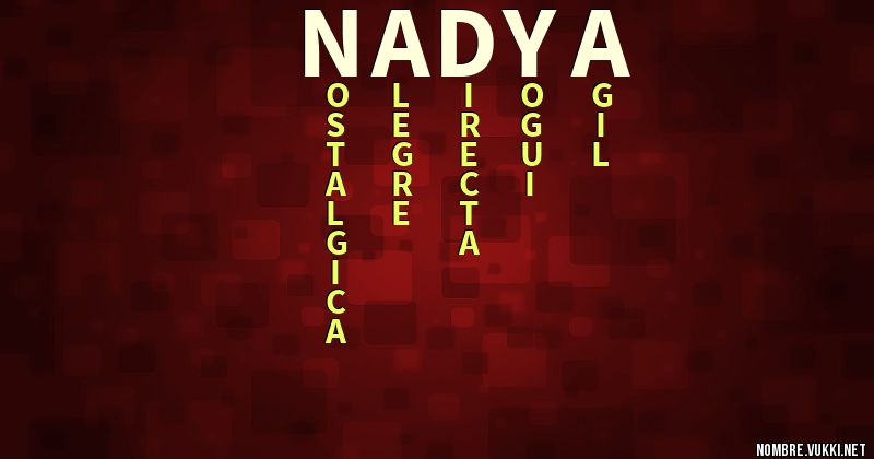 Acróstico nadya