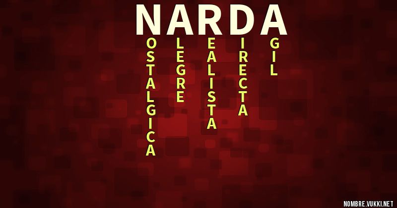 Acróstico narda