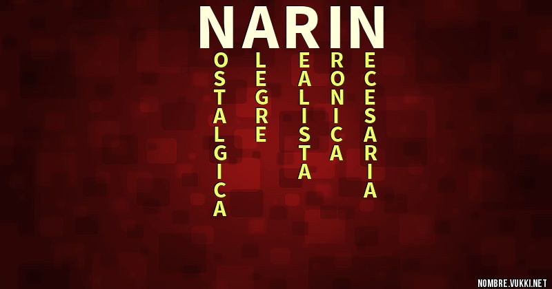 Acróstico narin
