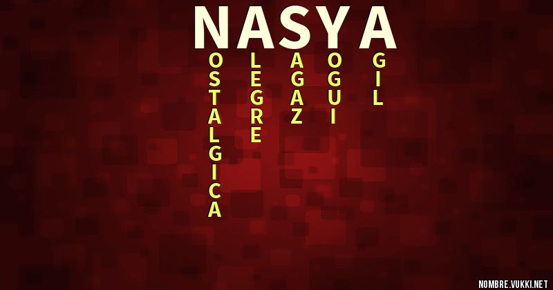 Acróstico nasya