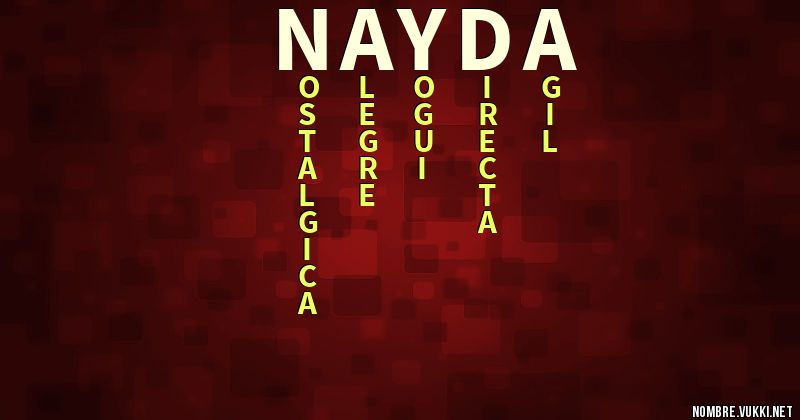 Acróstico nayda