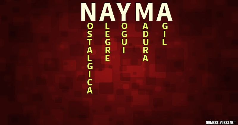 Acróstico nayma