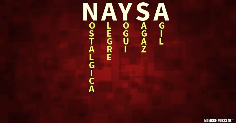 Acróstico naysa