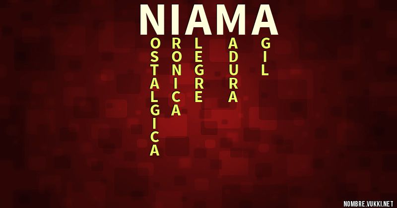 Acróstico niama
