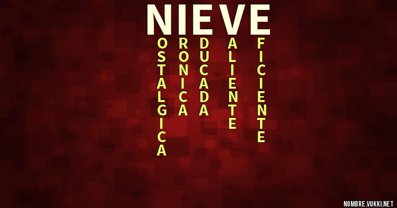 Acróstico nieve