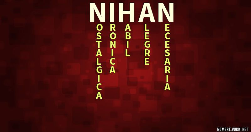 Acróstico nihan