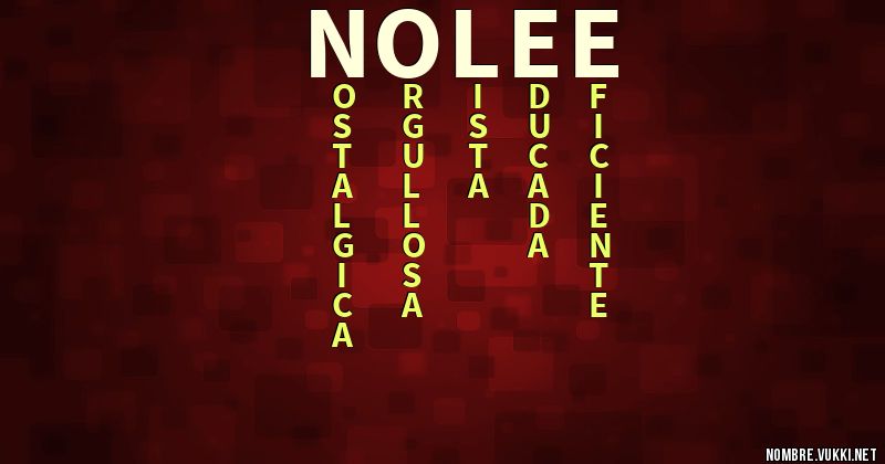 Acróstico nolee