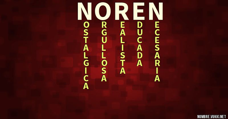 Acróstico noren