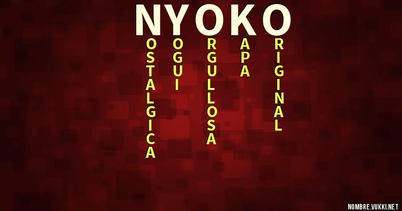 Acróstico nyoko