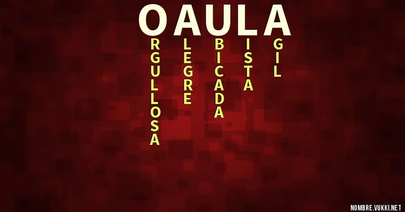 Acróstico oaula