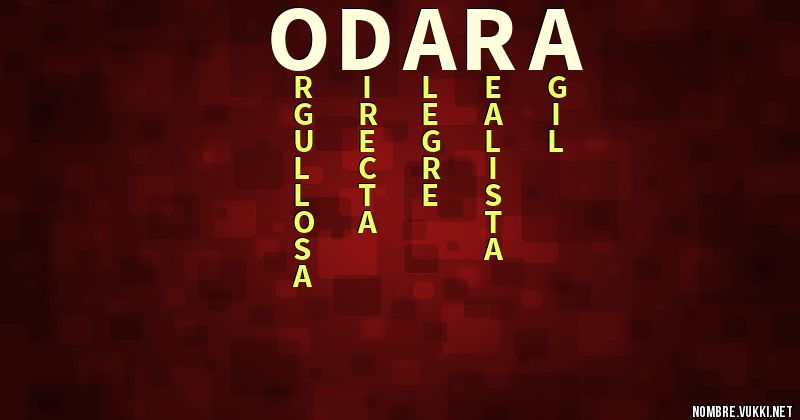 Acróstico odara