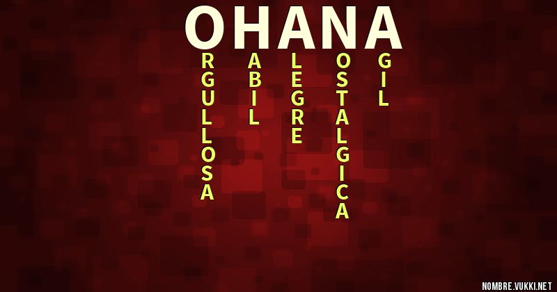Acróstico ohana